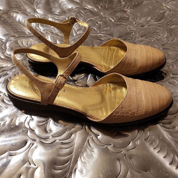 Caligarius made in italy fabiola,beige crocodile  sz.7 - Picture 3 of 7